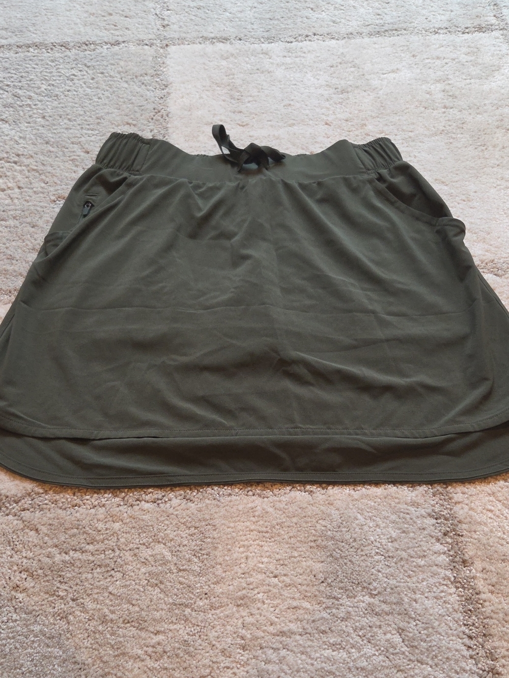 all in motion Olive Green Athletic Skort with Drawcord Waist